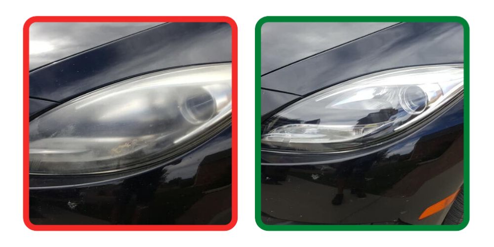 Headlight Restoration Before and After